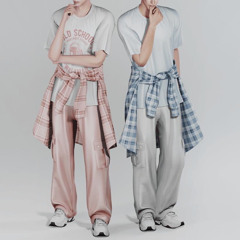 Галерея мода Мужской сет одежды Basic set №29 #1